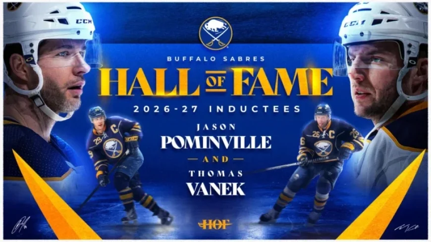 Pominville and Vanek Inducted into Sabres Hall of Fame in 2026-27