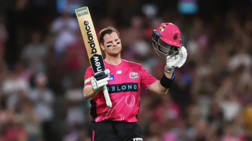 Steve Smith Shines in BBL with Explosive 107-Metre Six and Fast Century