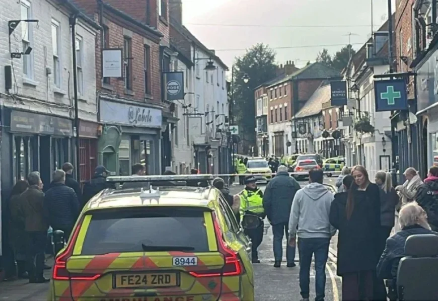 Police Close Town Road for Security Reasons