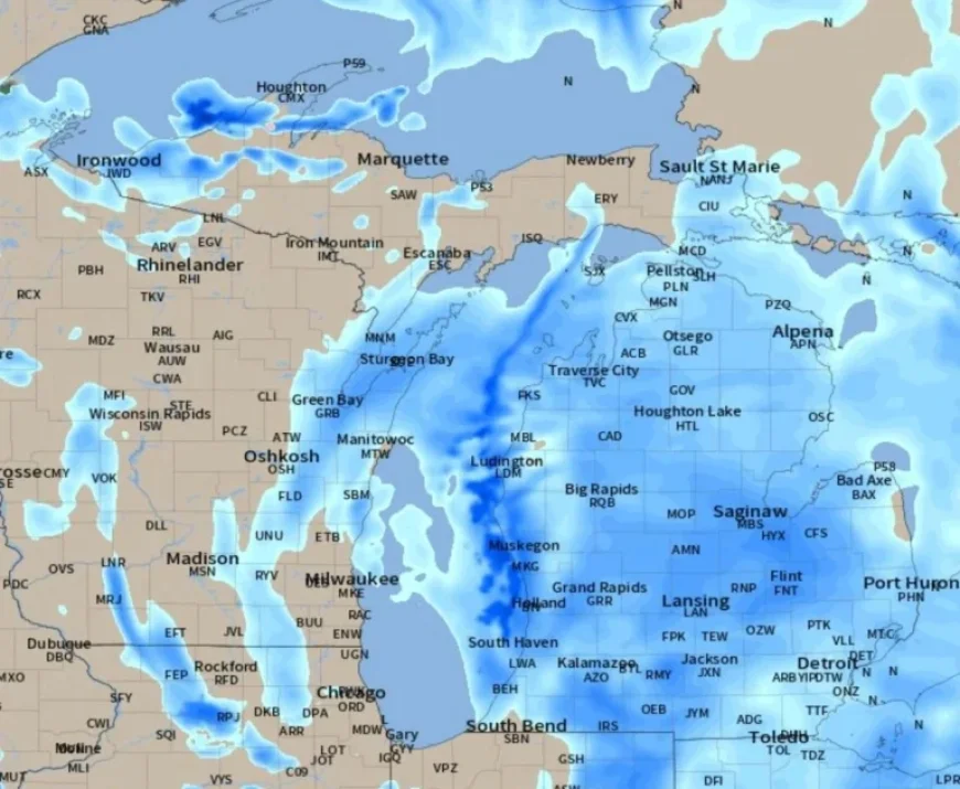 Heavy Snow to Blanket Michigan: West Faces More Intense Accumulation