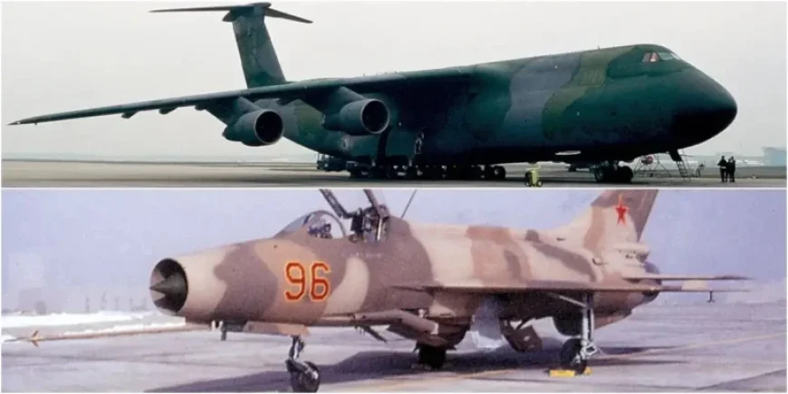 USAF C-5 Transports 4 New F-7s to Tonopah from Beijing