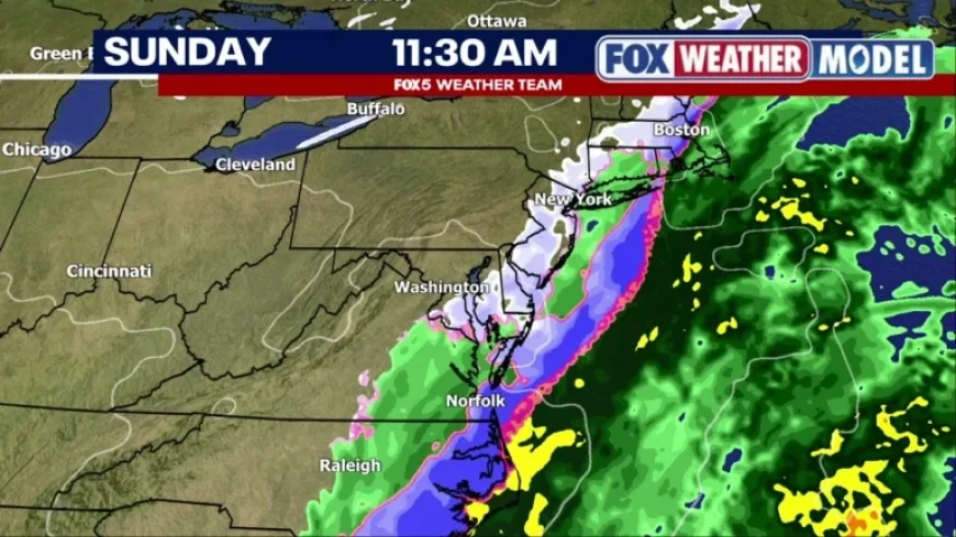 DC Weather Alert: Snow and Sleet Saturday, Coastal Snow Threat Sunday