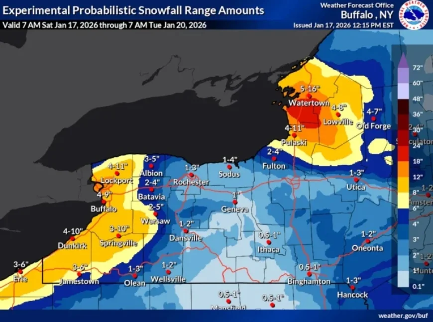 Tug Hill Braces for Winter Storm: Up to 4 Feet of Snow Expected Sunday