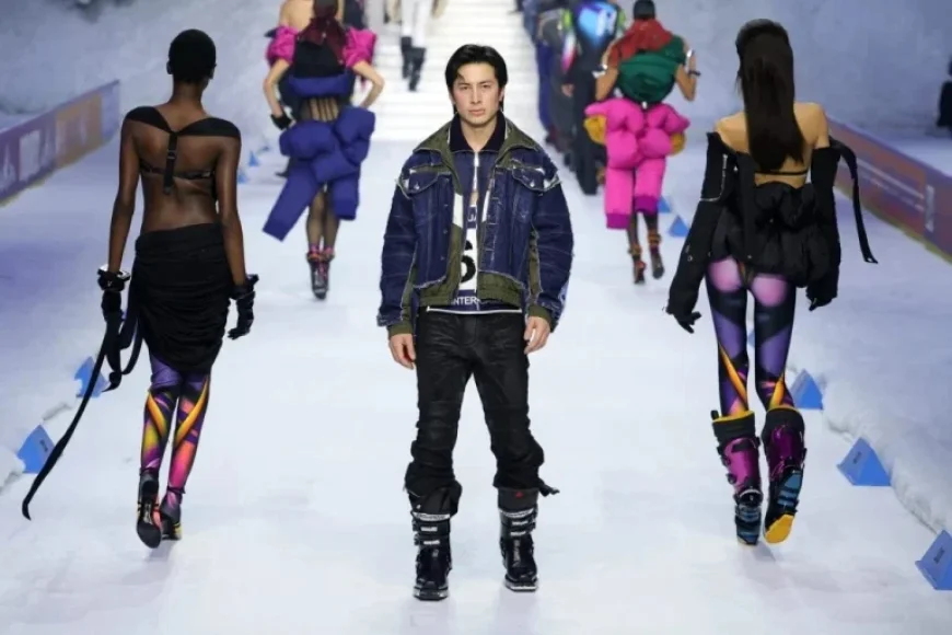 Hudson Williams Shines on Dsquared2 Runway with AI Carly Simon Remix