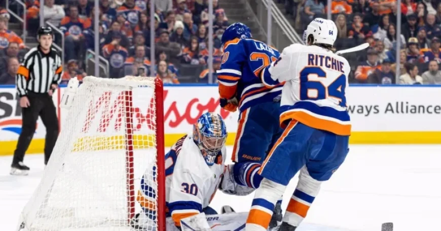 Sorokin Secures NHL-Best Fifth Shutout, Stifles Oilers’ Offense