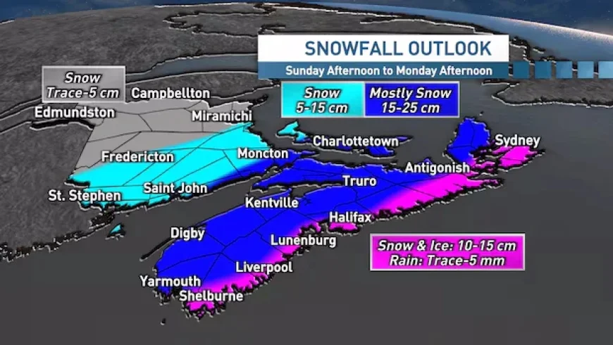 Nor’easter Set to Blanket Nova Scotia in Snow Monday
