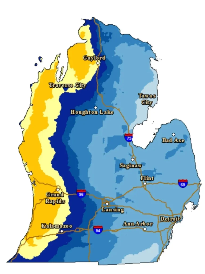 Winter Storm Warning Issued: Near-Blizzard Conditions to Hit 23 Michigan Counties