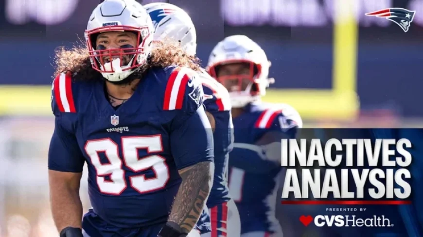 Khyiris Tonga, Harold Landry III, Christian Gonzalez Active for Patriots vs. Texans
