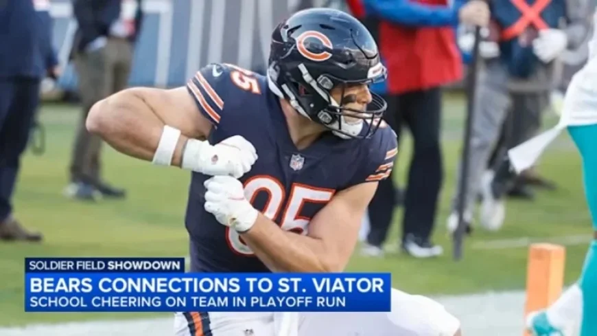 St. Viator Supports Alum Cole Kmet in Bears’ Playoff Clash with Rams