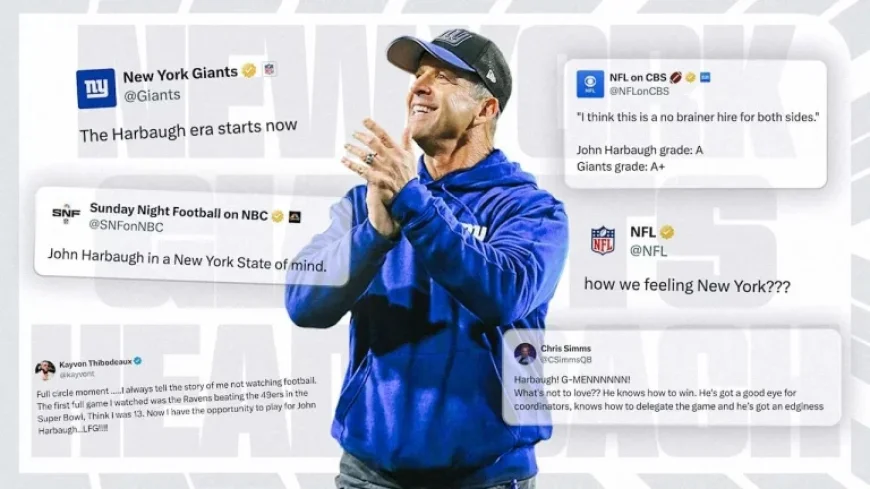 Giants Hiring John Harbaugh Sparks Social Media Buzz