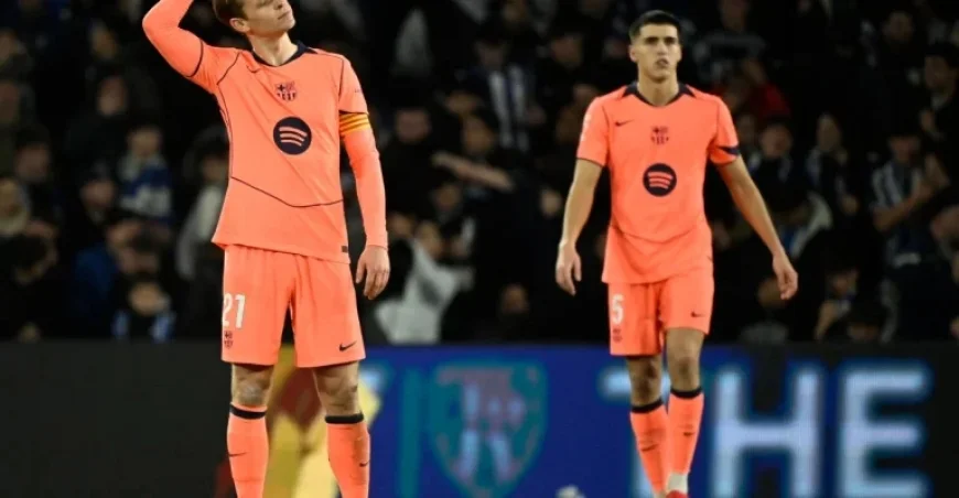 Frenkie de Jong Criticizes Referee After Barcelona’s Defeat to Real Sociedad