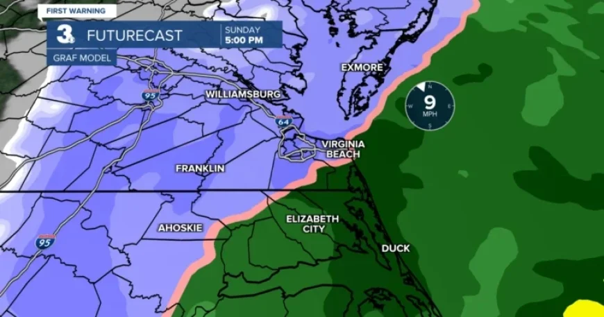 Weather Alert: Rain Turns to Snow Today, Sunny and Chilly on MLK Day