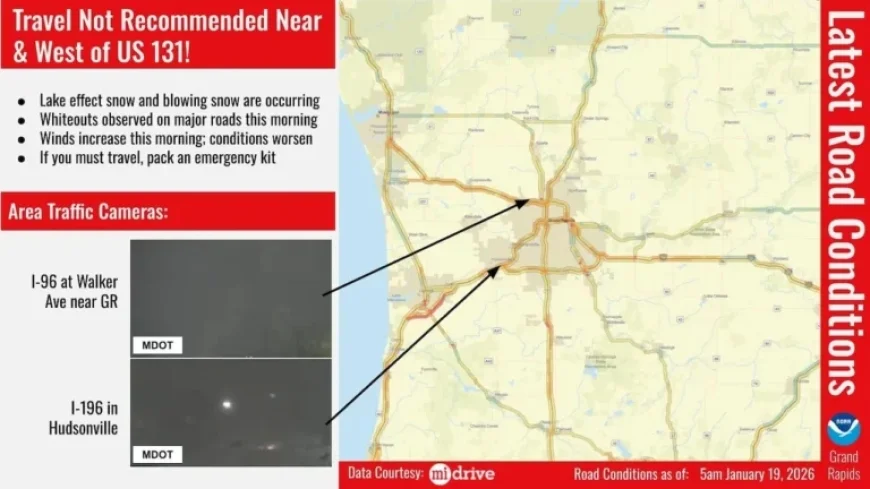 Michigan Faces Dangerous Travel Amid Widespread Whiteout Conditions Until Tuesday