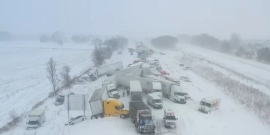 Michigan Snowstorm: 100-Vehicle I-196 Pileup Leaves Injuries Reported