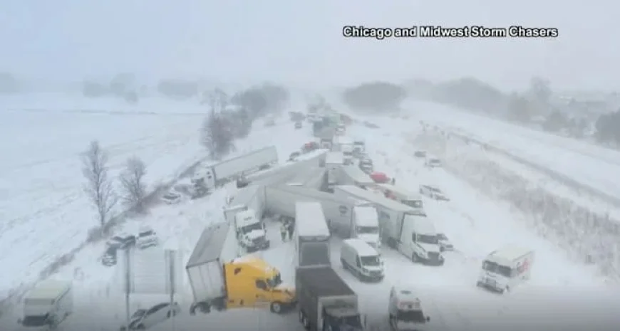 Over 100 Cars in Michigan Highway Pileup; Stranded Drivers Evacuated