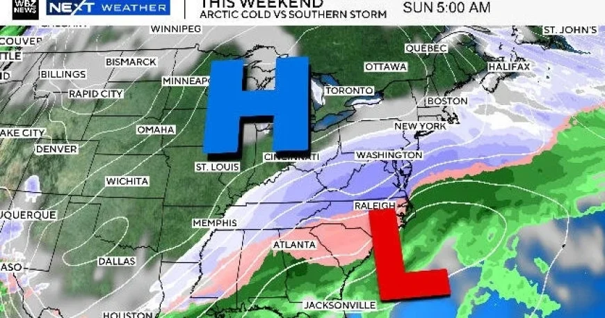 Winter Storm and Arctic Cold Clash Impacting Boston Weather Forecast