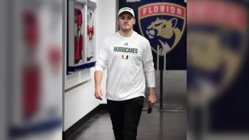 Tkachuk Supports University of Miami Ahead of National Championship