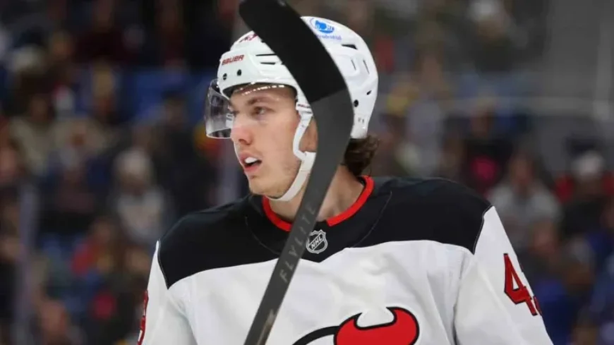 Luke Hughes Sidelined for Devils’ Road Trip After Flames Injury