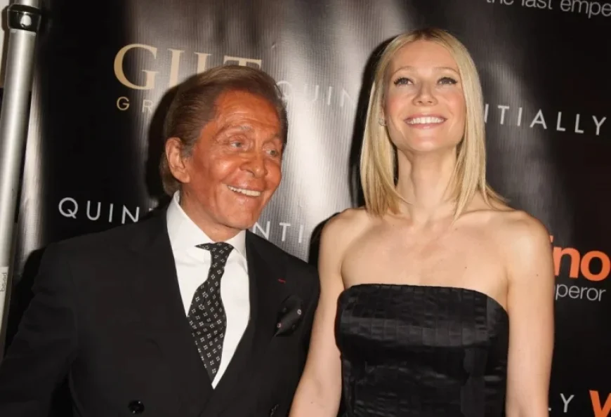 Gwyneth Paltrow Honors Italian Fashion Designer Valentino