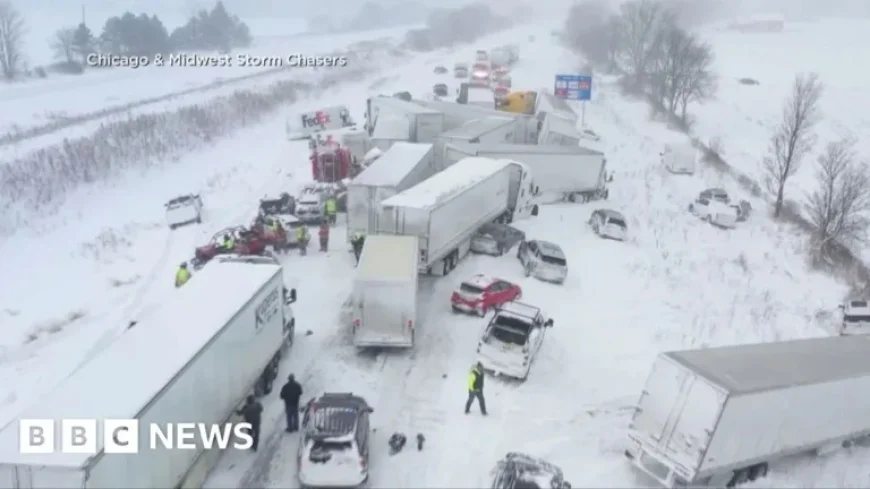 Massive 100-Vehicle Pileup Shuts Down Motorway After Crash