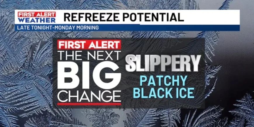 Overnight Black Ice Possible; MLK Day Promises Abundant Sunshine
