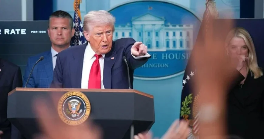 Trump Addresses White House Briefing Celebrating First Year of Second Term