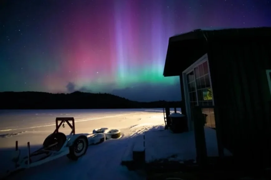 Northern Lights Illuminate Quebec’s Night Sky from Monday to Tuesday