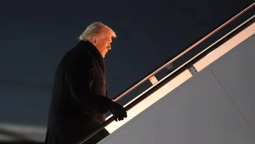 Trump Returns to D.C. After Air Force One Faces Electrical Issue En Route to Davos