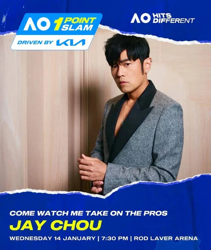 Jay Chou Joins Australian Open’s 1 Point Slam Competition