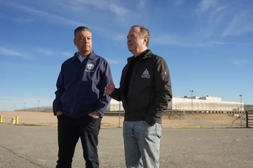 CA Democrats Padilla, Schiff Visit New ICE Detention Center