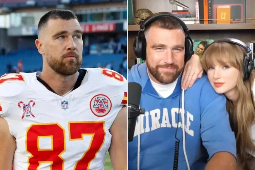 Travis Kelce Jokes About Misunderstanding Taylor Swift’s ‘Wood’ Song Reference