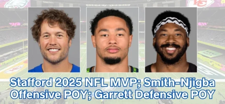 Stafford Takes PFWA NFL MVP; Smith-Njigba, Garrett Earn Top Player Honors