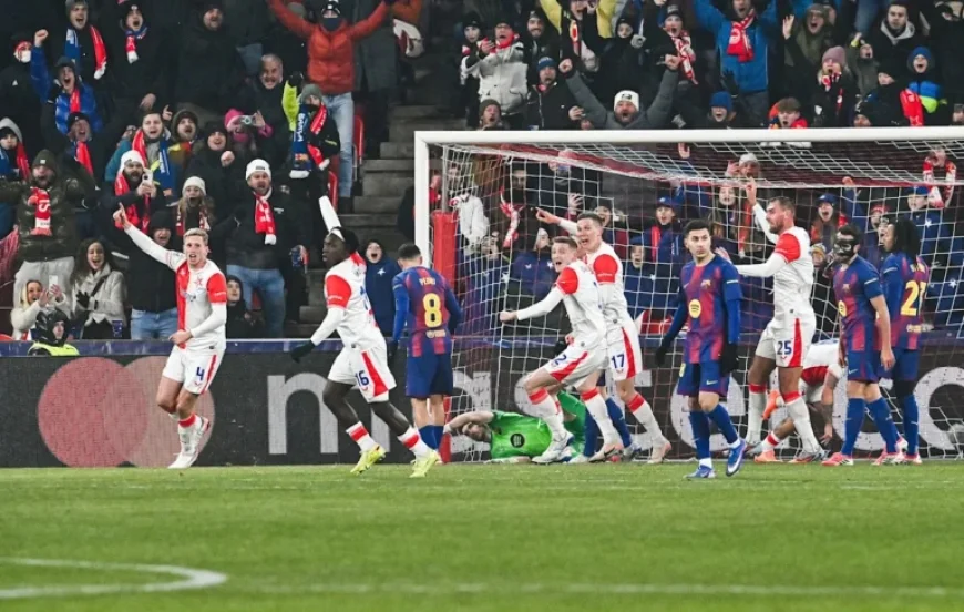 Barcelona Stunned Early by Slavia in Match Shocker