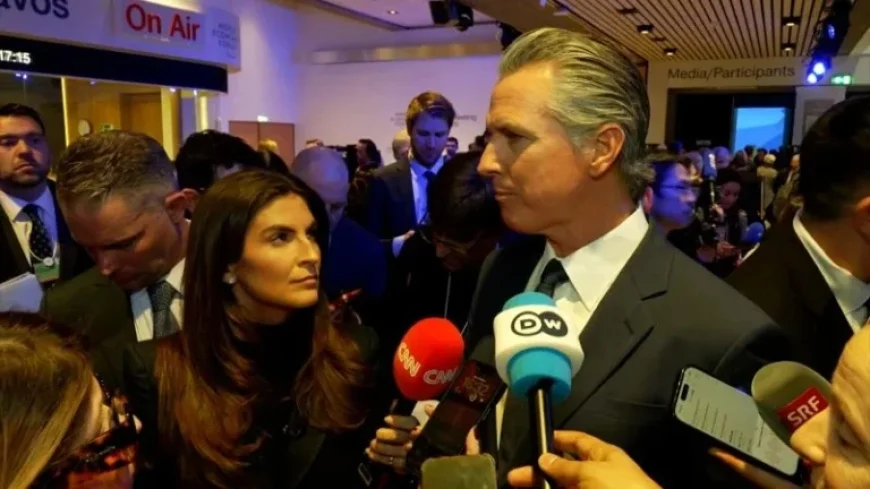 Newsom’s Davos Remarks Prompt Trump Event Cancellation