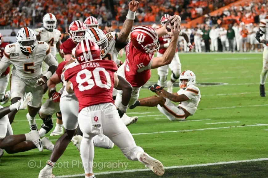 Fernando Mendoza’s Leap Becomes Iconic in IU Football’s Championship Season