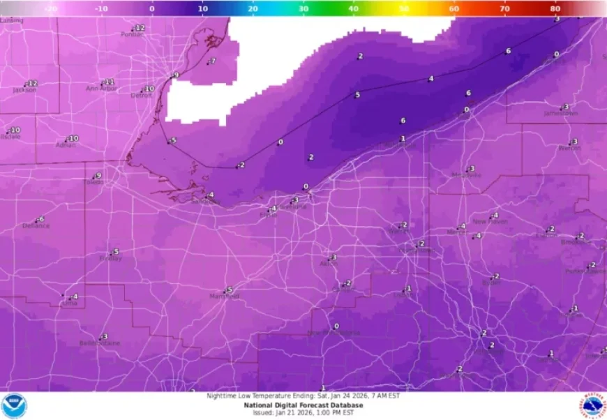 Severe Cold Front Hits NE Ohio with -15 Wind Chills; Major Storm Looms