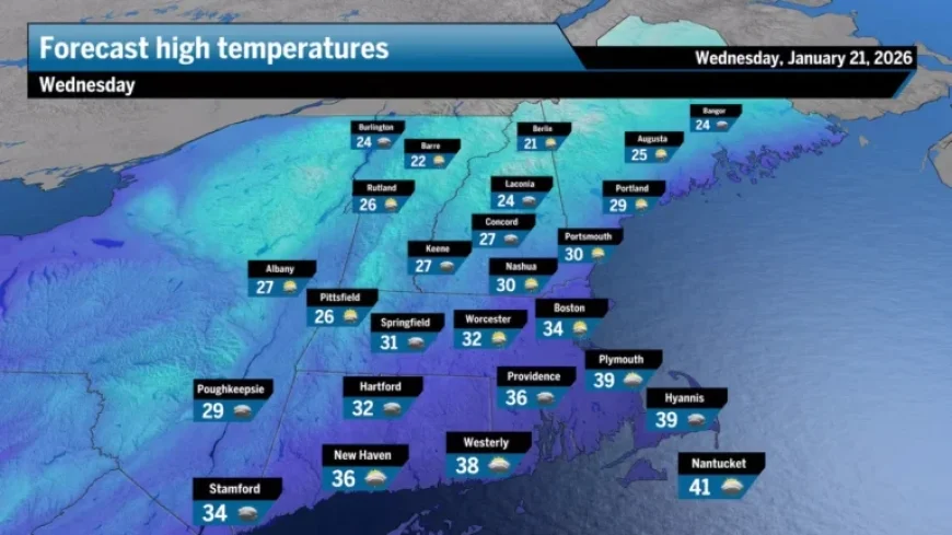 Clipper System Delivers Snow Showers Wednesday Evening
