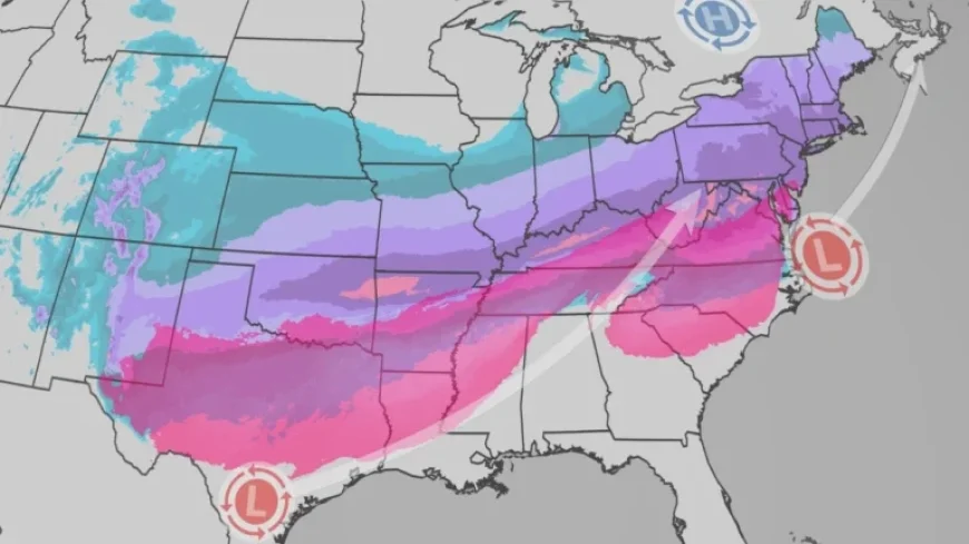 Winter Storm Threatens 180 Million with Ice, Snow from Texas to Northeast