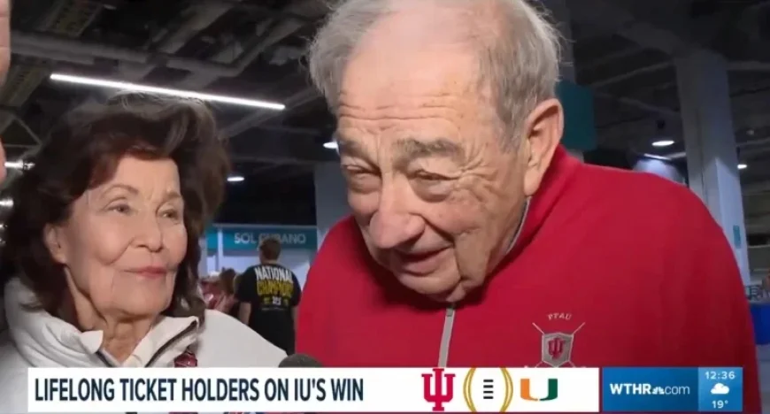 Indiana Fan Celebrates ‘Privilege’ of Witnessing National Championship Victory