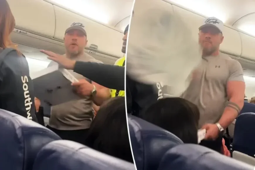 In-Flight Chaos: Passenger Confronts Man Accused of Flirting with Wife