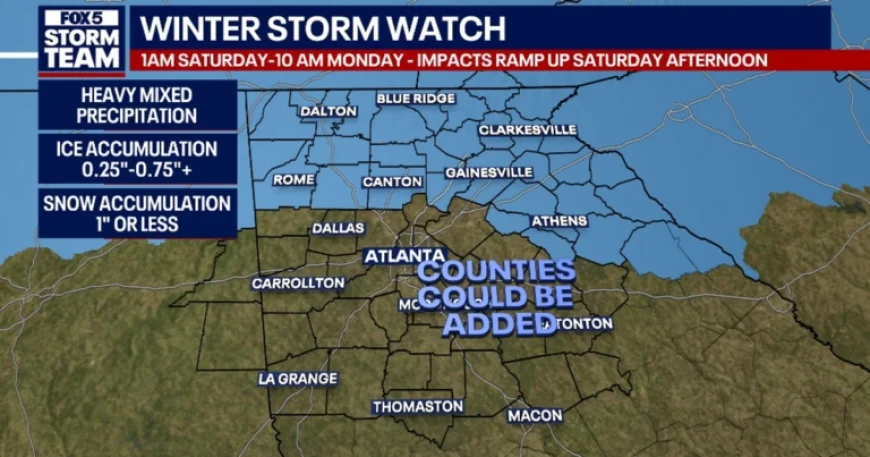 North Georgia Braces for Severe Ice Storm and Power Outages
