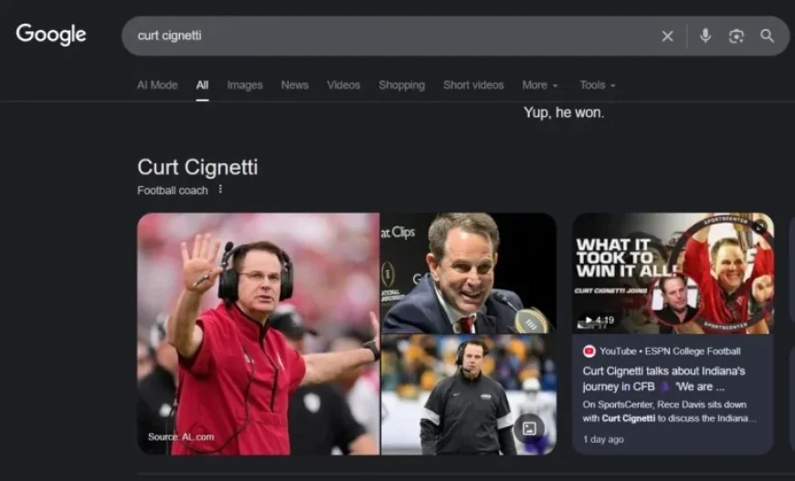 Google Confirms Curt Cignetti’s Two-Year-Old Winning Promise