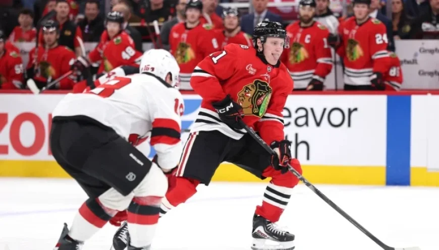 Blackhawks Retain Oliver Moore at Center for Balanced Lineup Minutes