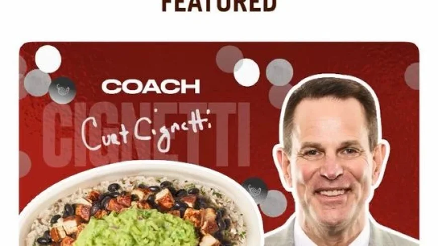 Chipotle Debuts New Curt Cignetti Bowl on Menu