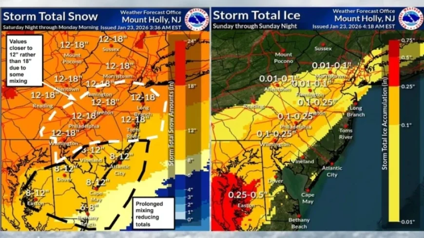 New Jersey Braces for Heavy Snow and Dangerous Ice This Weekend