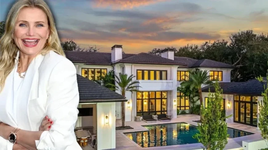 Cameron Diaz Explores Miami Mansions, Visits NBA Star’s Home