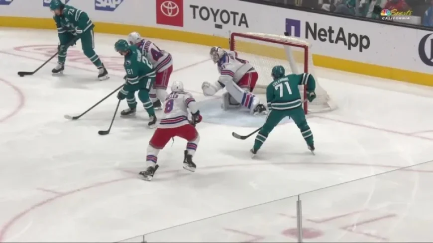 Celebrini Scores First with Power-Play Goal