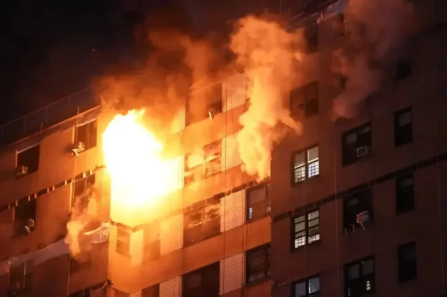 FDNY Firefighters Combat Major Blaze in Bronx Apartment’s Upper Floors