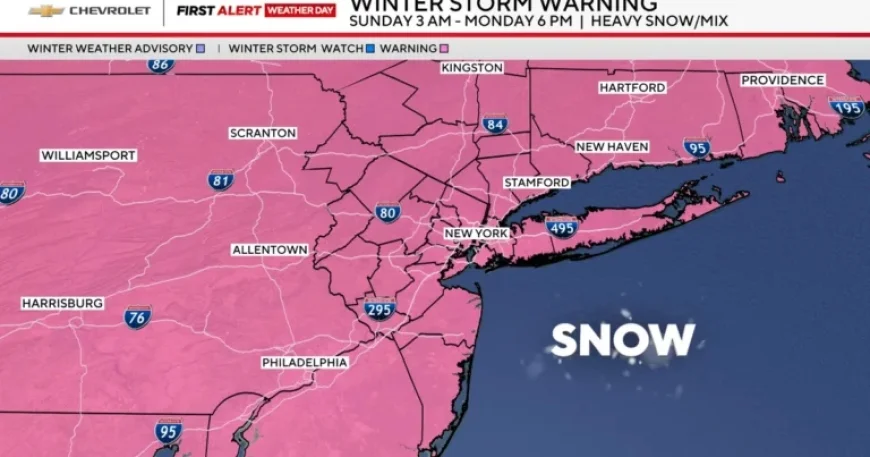 Winter Storm to Bring Heaviest Snow to New York, New Jersey This Weekend