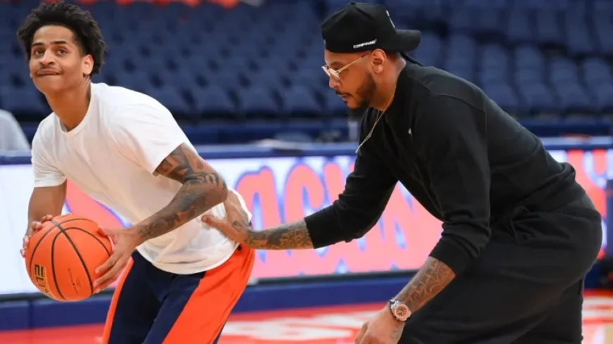 Carmelo and Kiyan Anthony Showcase Unique Syracuse Pregame Routine